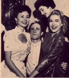 Steve Rowland with Mitzi Gaynor, Kathy Case and Lori Nelson